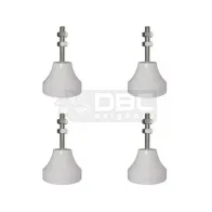 Jogo c/ 4 Amortecedor Vibra-Stop Branco MICRO I 1/4" (50kg)
