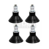 Jogo c/ 4 Amortecedor Vibra-Stop Ventosa III 3/8" (60kg)