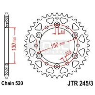 Coroa para YAMAHA  XJ6N/F JTR 245/3.46
