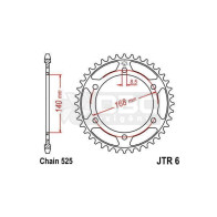 Coroa para BMW F800 GS JTR 6.42