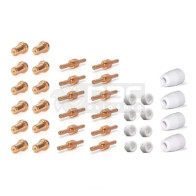 Kit Consumíveis Tocha Corte Plasma PT-31 (CUT-40) - 36 peças