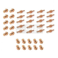 Kit Bico de Contato Longo + Eletrodo Longo Tocha Corte Plasma PT-31 (CUT-40) - 40 peças