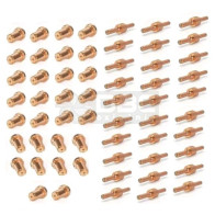 Kit Bico de Contato Longo + Eletrodo Longo Tocha Corte Plasma PT-31 (CUT-40) - 60 peças