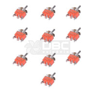 Kit 10 Interruptor Alavanca on-off-on Prova de Água