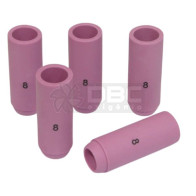 1c10 - Kit 5 Bocal Cerâmico n# 08 (10N46) Tocha TIG WP17 / WP26