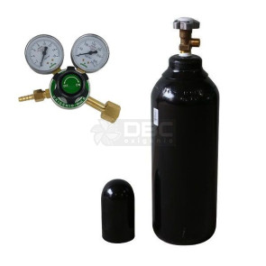 kit Cilindro Oxigênio Industrial 1m3 (7 litros) + Regulador 
