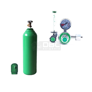 Kit Cilindro Oxigênio Medicinal 3m3 (20 litros) Vazio + Regulador Medicinal