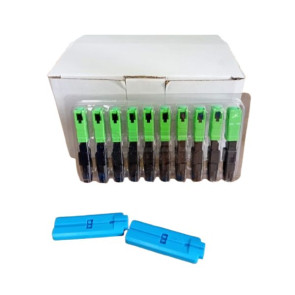 kit 100 Conectores Fast FTTH SC APC Verde