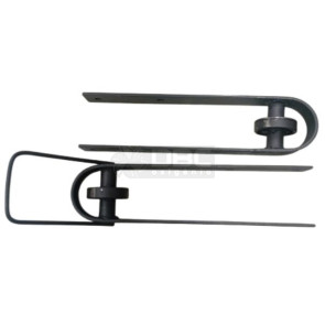Corrediça Porteira Curral Brete Estribo 1/4x2 Rolamento Par