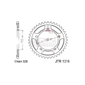 Coroa JT Sprockets JTR 1316.41