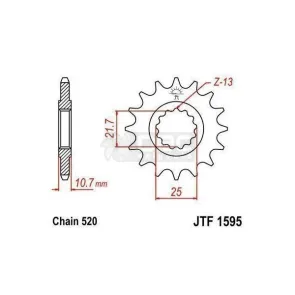 Pinhão JT Sprockets JTF 1595.16