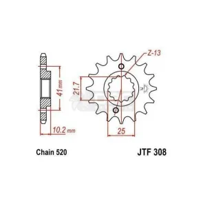 Pinhão JT Sprockets  JTF308.15