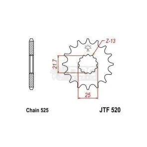 Pinhão JT Sprockets JTF 520.15