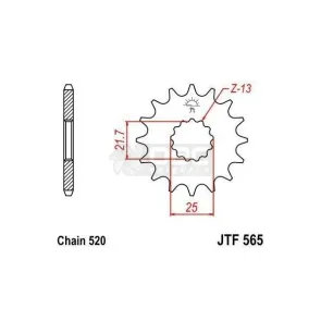 Pinhão JT Sprockets JTF 565.15
