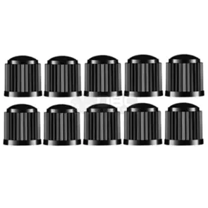 Kit com 10 X Tampinha Vedação Câmeras Ar - Preta