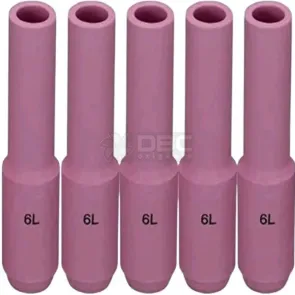 1c6 - Kit 5  Bocal Cerâmico n#06L (10N48L) TIG WP17 / WP26