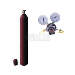 Kit Cilindro Argônio 7m3 (40 litros) Vazio + Regulador Argônio