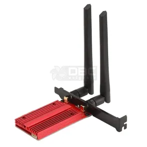 Adaptador Rede GAMER Wifi 6 MT7921 Fenvi PCI-E Banda Dupla 802.11ax/ac