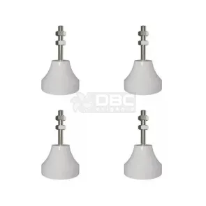 Jogo c/ 4 Amortecedor Vibra-Stop Branco MICRO II 5/16" (70kg)