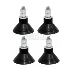 Jogo c/ 4 Amortecedor Vibra-Stop Ventosa I 1/4" (25kg)