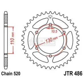 Coroa JT Sprockets JTR 486.42