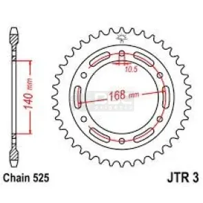 Coroa para BMW F800 GS JTR 3.42