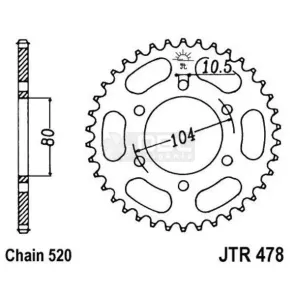 Coroa JT Sprockets JTR 478.46