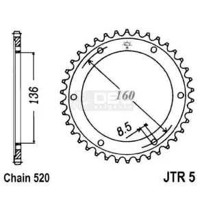 Coroa JT Sprockets JTR 5.45