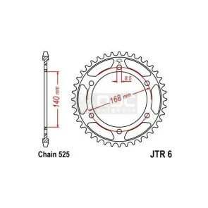 Coroa para BMW F800 GS  JTR 6.42