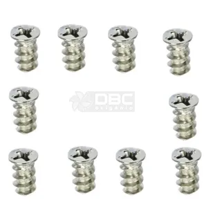 Kit com 10 Parafusos KB5* 12mm SILVER para Case/Cooler de Computador