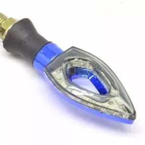 Pisca Seta Led Universal Azul - BMW - Honda - Suzuki - Kawasaki (par)