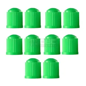 Kit com 10 X Tampinha Vedação Câmeras Ar - Verde