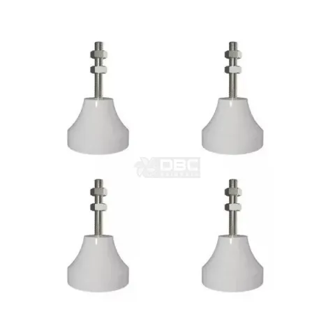 Jogo c/ 4 Amortecedor Vibra-Stop Branco MICRO II 5/16" (70kg)