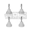 Ampliar: Jogo c/ 4 Amortecedor Vibra-Stop Branco MICRO III 5/16" (100kg) (1)